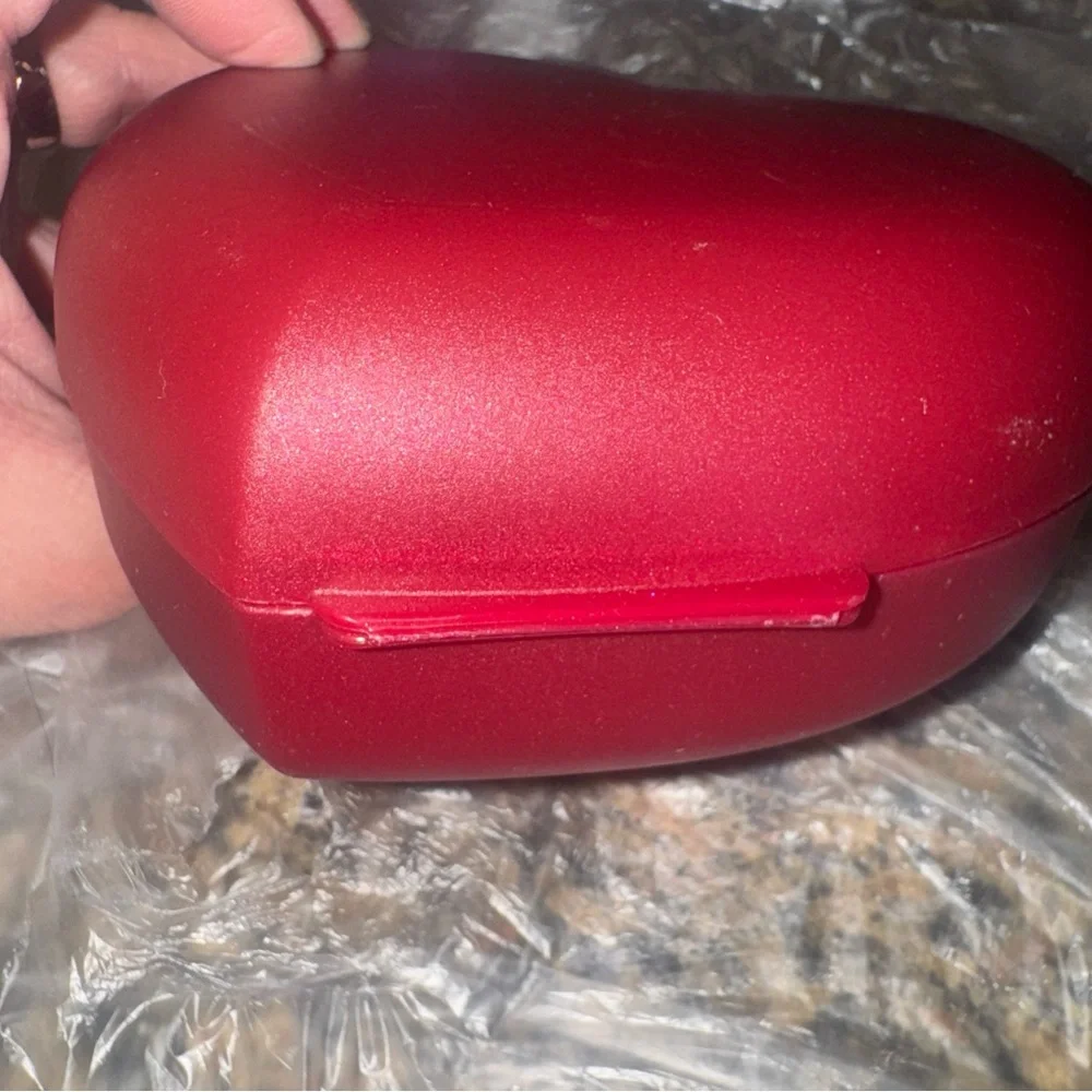 Tupperware Red Heart Hinge Sandwich Snack Container love NO STRAP Glitter new